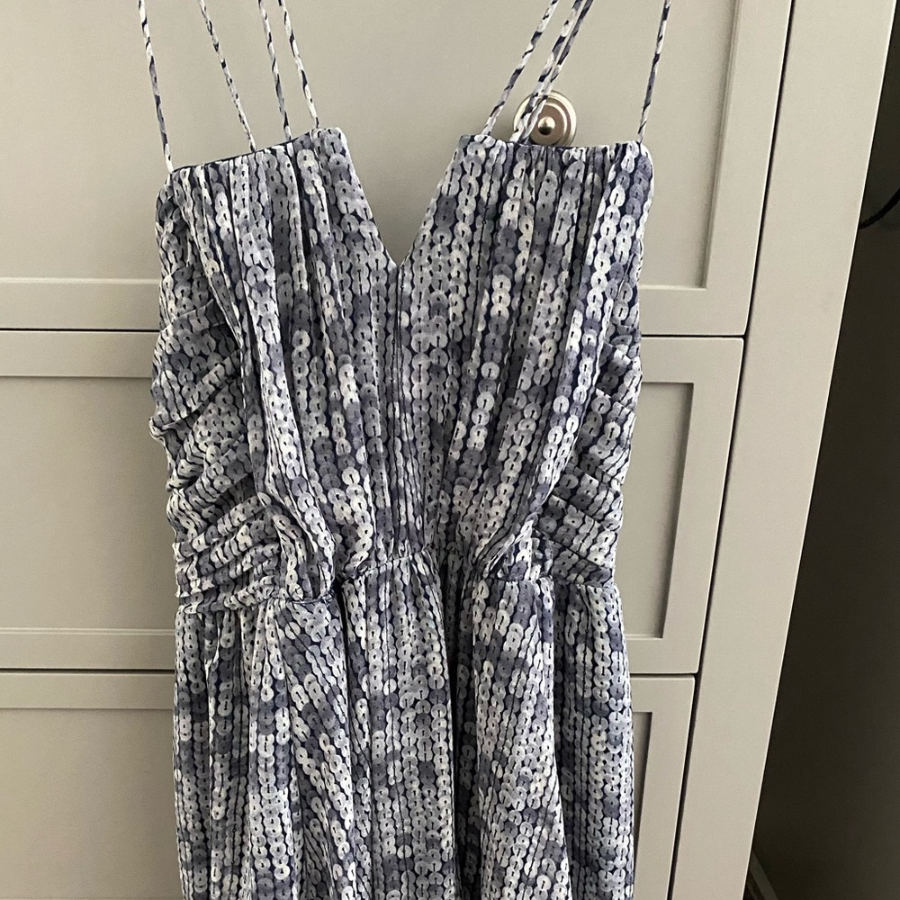 Spaghettini strap summer dress.